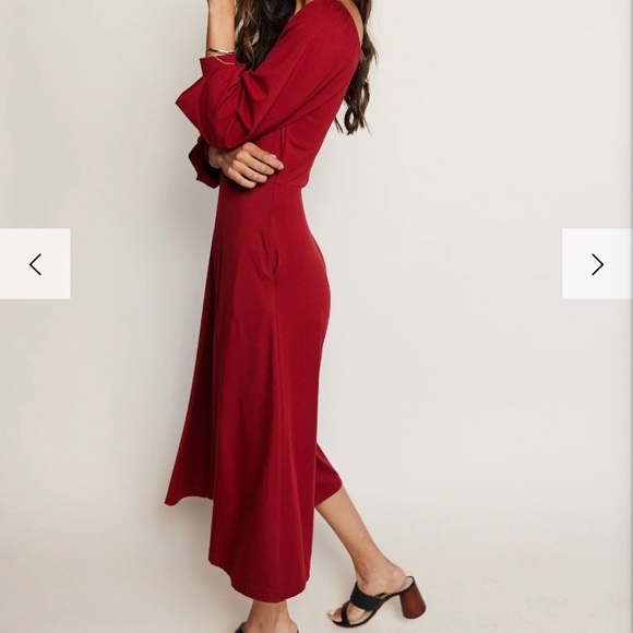 Rita Square Neck Midi Dress from Able Clothing. Great dress up/ down. Runs big. - Picture 2 of 3